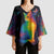 Cat Colorful Christmas Kimono Sleeve Blouse Xmas Holiday Patterns - Wonder Print Shop