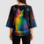 Cat Colorful Christmas Kimono Sleeve Blouse Xmas Holiday Patterns - Wonder Print Shop