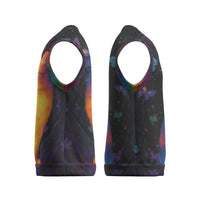 Cat Colorful Christmas Knitted V-Neck Vest Xmas Holiday Patterns - Wonder Print Shop