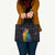 Cat Colorful Christmas Leather Bag Xmas Holiday Patterns - Wonder Print Shop