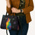 Cat Colorful Christmas Leather Bag Xmas Holiday Patterns - Wonder Print Shop