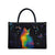 Cat Colorful Christmas Leather Bag Xmas Holiday Patterns - Wonder Print Shop