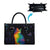 Cat Colorful Christmas Leather Bag Xmas Holiday Patterns - Wonder Print Shop