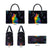 Cat Colorful Christmas Leather Bag Xmas Holiday Patterns - Wonder Print Shop