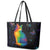 Cat Colorful Christmas Leather Tote Bag Xmas Holiday Patterns - Wonder Print Shop