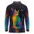 Cat Colorful Christmas Long Sleeve Polo Shirt Xmas Holiday Patterns - Wonder Print Shop