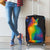 Cat Colorful Christmas Luggage Cover Xmas Holiday Patterns - Wonder Print Shop