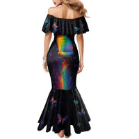 Cat Colorful Christmas Mermaid Dress Xmas Holiday Patterns - Wonder Print Shop