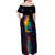 Cat Colorful Christmas Off Shoulder Maxi Dress Xmas Holiday Patterns - Wonder Print Shop