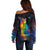 Cat Colorful Christmas Off Shoulder Sweater Xmas Holiday Patterns - Wonder Print Shop