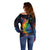 Cat Colorful Christmas Off Shoulder Sweater Xmas Holiday Patterns - Wonder Print Shop