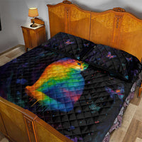 Cat Colorful Christmas Quilt Bed Set Xmas Holiday Patterns - Wonder Print Shop