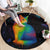 Cat Colorful Christmas Round Carpet Xmas Holiday Patterns - Wonder Print Shop