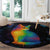 Cat Colorful Christmas Round Carpet Xmas Holiday Patterns - Wonder Print Shop