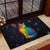 Cat Colorful Christmas Rubber Doormat Xmas Holiday Patterns - Wonder Print Shop