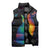 Cat Colorful Christmas Sleeveless Puffer Jacket Xmas Holiday Patterns - Wonder Print Shop