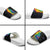 Cat Colorful Christmas Slide Sandals Xmas Holiday Patterns - Wonder Print Shop