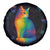 Cat Colorful Christmas Spare Tire Cover Xmas Holiday Patterns - Wonder Print Shop