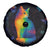 Cat Colorful Christmas Spare Tire Cover Xmas Holiday Patterns - Wonder Print Shop