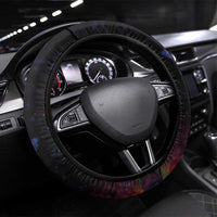 Cat Colorful Christmas Steering Wheel Cover Xmas Holiday Patterns - Wonder Print Shop