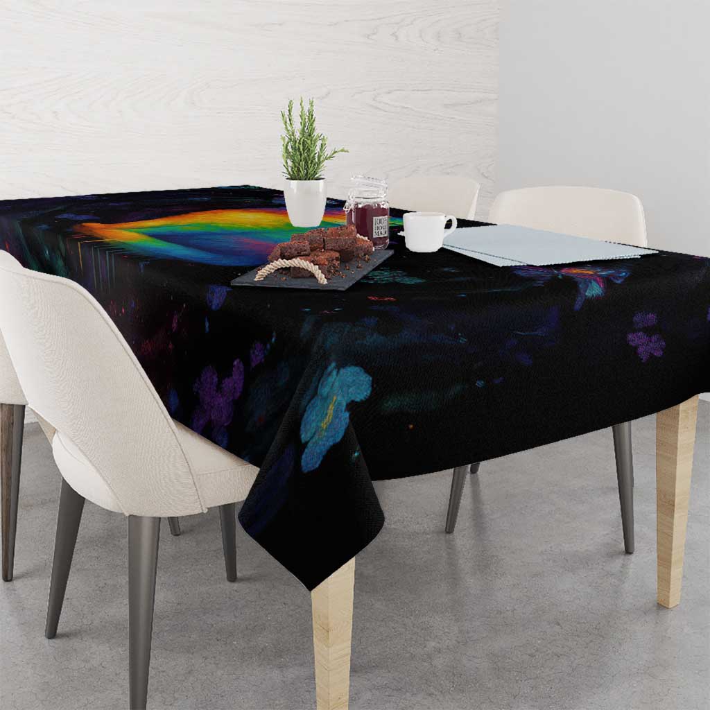 Cat Colorful Christmas Tablecloth Xmas Holiday Patterns - Wonder Print Shop