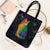 Cat Colorful Christmas Tote Bag Xmas Holiday Patterns - Wonder Print Shop