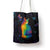 Cat Colorful Christmas Tote Bag Xmas Holiday Patterns - Wonder Print Shop