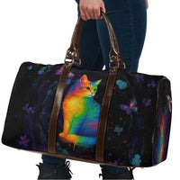 Cat Colorful Christmas Travel Bag Xmas Holiday Patterns - Wonder Print Shop