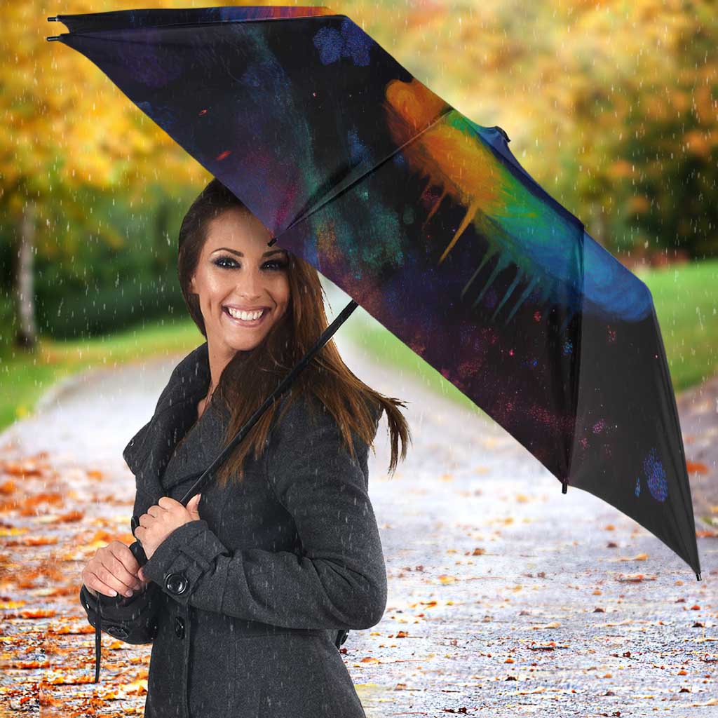 Cat Colorful Christmas Umbrella Xmas Holiday Patterns - Wonder Print Shop