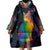 Cat Colorful Christmas Wearable Blanket Hoodie Xmas Holiday Patterns - Wonder Print Shop