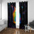 Cat Colorful Christmas Window Curtain Xmas Holiday Patterns - Wonder Print Shop