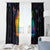 Cat Colorful Christmas Window Curtain Xmas Holiday Patterns - Wonder Print Shop