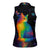 Cat Colorful Christmas Women Sleeveless Polo Shirt Xmas Holiday Patterns - Wonder Print Shop