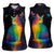 Cat Colorful Christmas Women Sleeveless Polo Shirt Xmas Holiday Patterns - Wonder Print Shop