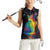 Cat Colorful Christmas Women Sleeveless Polo Shirt Xmas Holiday Patterns - Wonder Print Shop