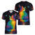 Cat Colorful Christmas Women V-Neck T-Shirt Xmas Holiday Patterns - Wonder Print Shop