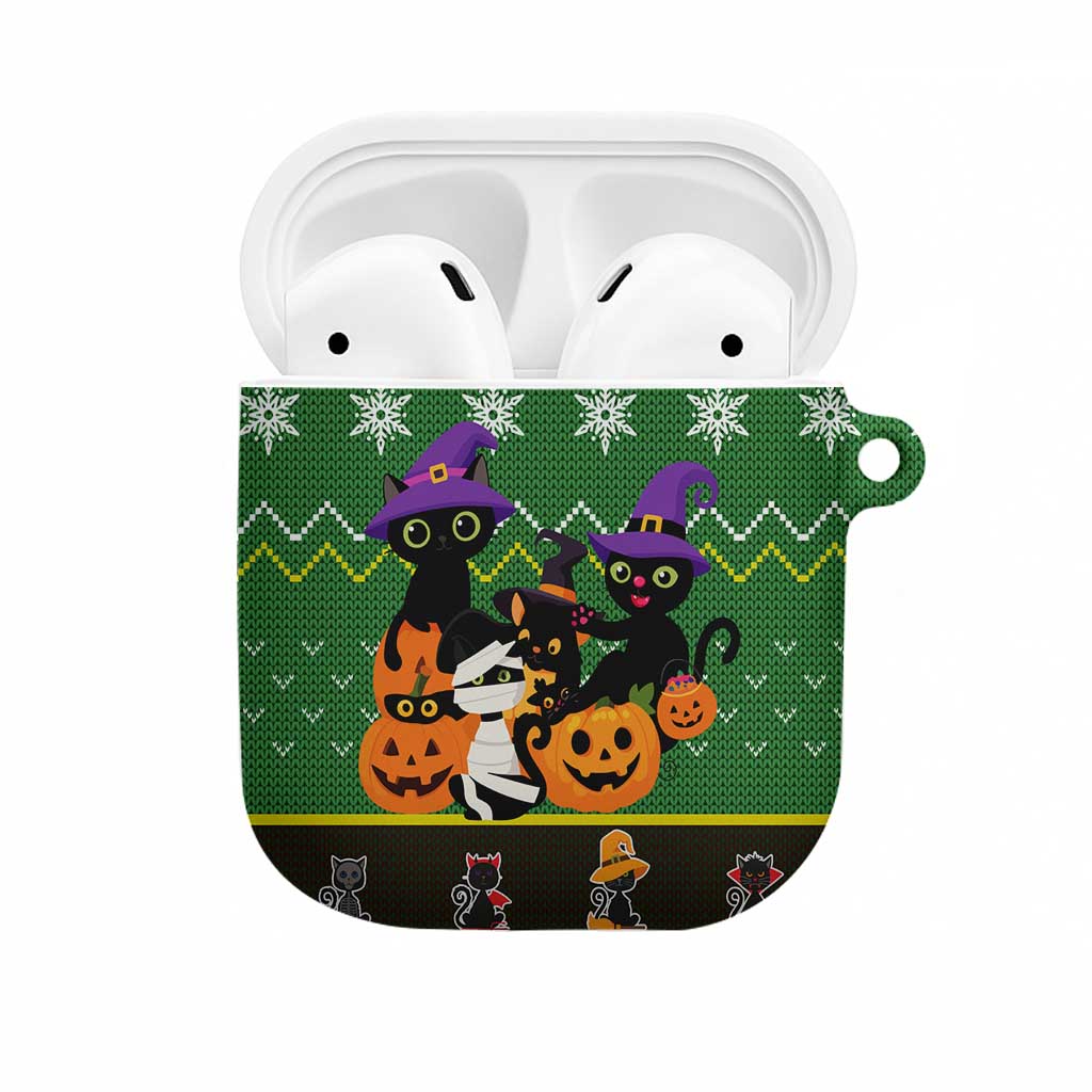 Cat Cute Witcher Noel Christmas AirPods Case Xmas Holiday Patterns - Wonder Print Shop