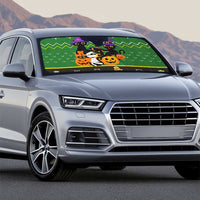 Cat Cute Witcher Noel Christmas Auto Sun Shade Xmas Holiday Patterns - Wonder Print Shop