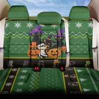Cat Cute Witcher Noel Christmas Back Car Seat Cover Xmas Holiday Patterns - Wonder Print Shop