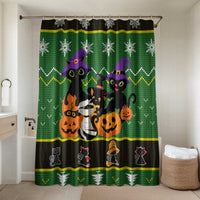 Cat Cute Witcher Noel Christmas Bathroom Set Xmas Holiday Patterns - Wonder Print Shop