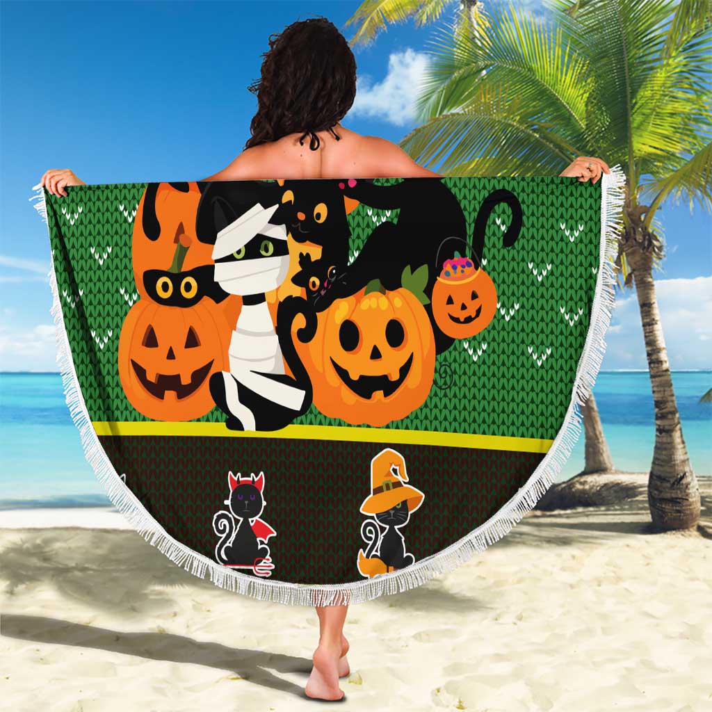 Cat Cute Witcher Noel Christmas Beach Blanket Xmas Holiday Patterns - Wonder Print Shop