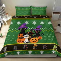 Cat Cute Witcher Noel Christmas Bedding Set Xmas Holiday Patterns - Wonder Print Shop