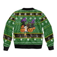 Cat Cute Witcher Noel Christmas Bomber Jacket Xmas Holiday Patterns - Wonder Print Shop