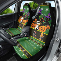 Cat Cute Witcher Noel Christmas Car Seat Cover Xmas Holiday Patterns - Wonder Print Shop