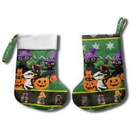 Cat Cute Witcher Noel Christmas Stocking Xmas Holiday Patterns - Wonder Print Shop