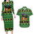 Cat Cute Witcher Noel Christmas Couples Matching Long Sleeve Bodycon Dress and Hawaiian Shirt Xmas Holiday Patterns - Wonder Print Shop