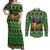 Cat Cute Witcher Noel Christmas Couples Matching Off Shoulder Maxi Dress and Long Sleeve Button Shirt Xmas Holiday Patterns - Wonder Print Shop
