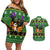 Cat Cute Witcher Noel Christmas Couples Matching Off Shoulder Short Dress and Hawaiian Shirt Xmas Holiday Patterns - Wonder Print Shop