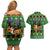 Cat Cute Witcher Noel Christmas Couples Matching Off Shoulder Short Dress and Hawaiian Shirt Xmas Holiday Patterns - Wonder Print Shop