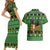 Cat Cute Witcher Noel Christmas Couples Matching Short Sleeve Bodycon Dress and Hawaiian Shirt Xmas Holiday Patterns - Wonder Print Shop